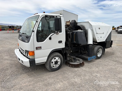 Tymco on 1999 GMC W4500 Sweeper Truck