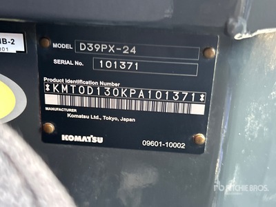 2023 Komatsu D39PX-24 Tractor de cadenas