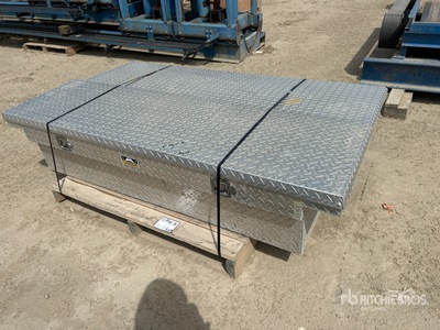 Quantity of (2) Unique Aluminum Tool Box - Fits Pick-up