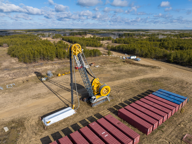 Bauer BC50 Trench Cutter Mounted on 2018 Bauer MC128 Duty Cycle Crane