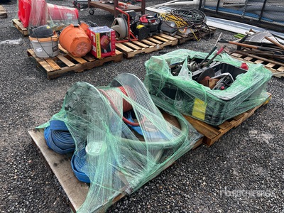 Quantity of (2) Pallets of Miscellaneous Contractor Supplies Varios. Industrial
