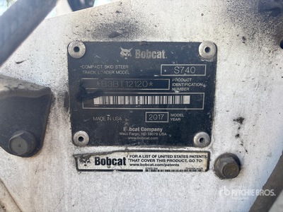 2017 Bobcat S740 Skid Steer Loader