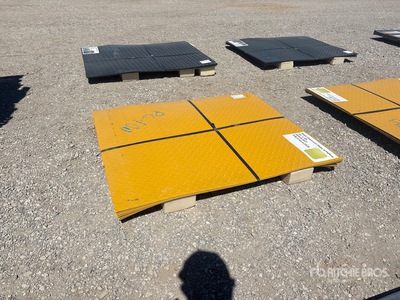 3 ft x 4 ft Yellow Steel Diamond Plate (Unused)