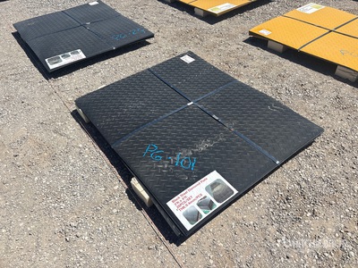 3 ft x 4 ft Black Diamond Plate (Unused)