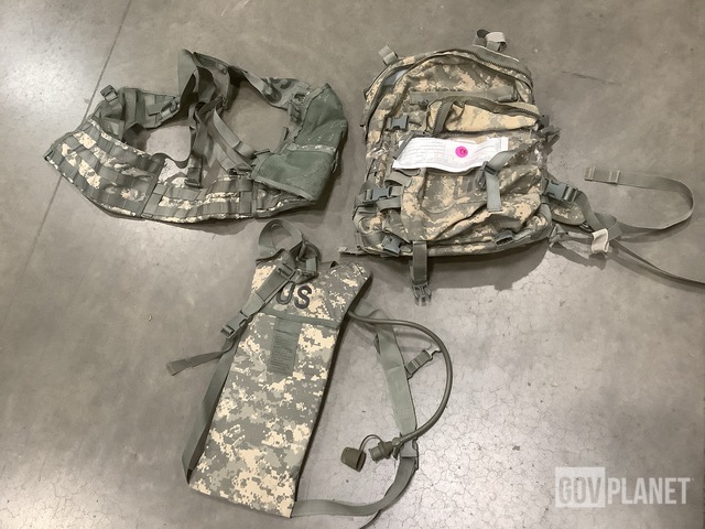 (43) Fighting Load Carriers, (43) Hydration System Carriers & Assorted Items