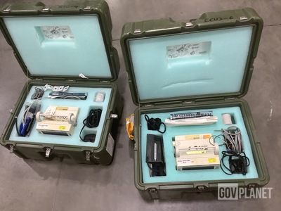 (8) Welch Allyn Propaq 206 EMPS Patient Monitor w/Storage Cases