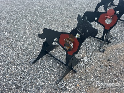 Kit Containers AR500ATCOYOTE 3/8 in. AR500 Steel Coyote Shooting Target With Heart Flapper Divers - Industriel (Unused)