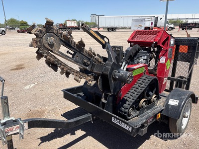 2021 Toro TRX16 Tracked Trencher w/2021 Teske T22979 Trailer