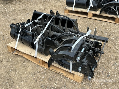 Quantity of (9) 2026 AGT 12EX-ATA Mini Excavator Attachments (Unused)