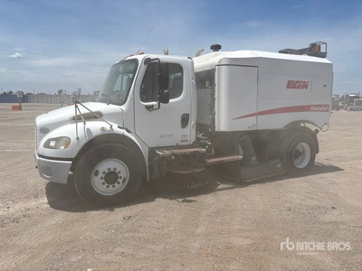 Elgin Crosswinds on 2009 Freightliner M2 106 Sweeper Truck