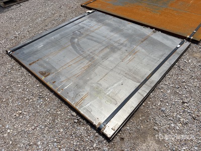 Quantity of (2) Kit Containers Steel 6 ft 6 in x 6 ft (.75 in Thick) Plaques d'acier (Unused)