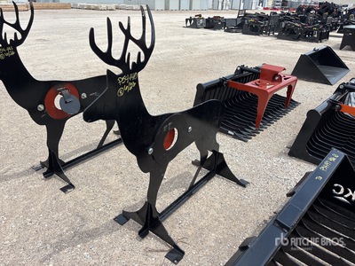 Kit Containers AR500ATDEER 3/8 in. AR500 Steel Deer Shooting Target With Heart Flapper (Unused)