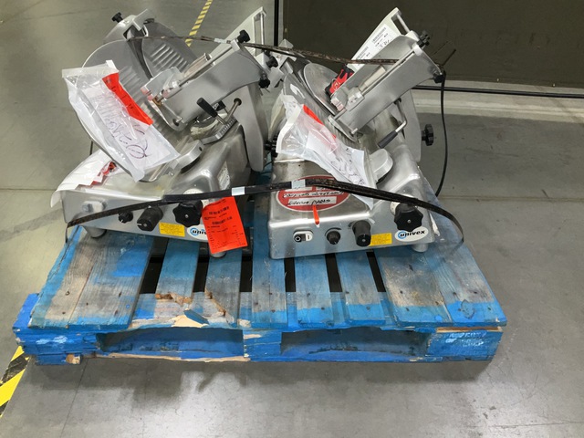 (2) Univex Slicers