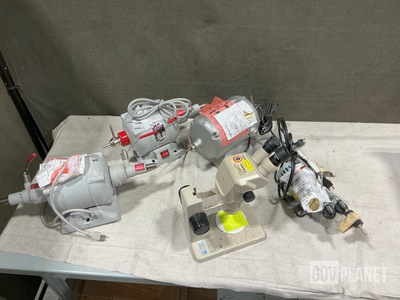 (3) Assorted Polishing Lathes, (1) Gas Analyzer & Assorted Items