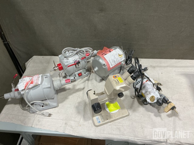 (3) Assorted Polishing Lathes, (1) Gas Analyzer & Assorted Items
