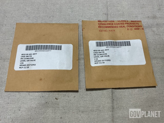 (2) Eaton 131W61D46 Air Valve Levers