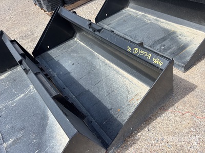 Mid-State 72 in Low Profile Skid Steer Bucket (Unused)