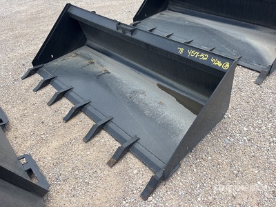 All-Star 78 in Low Pro w/Teeth Skid Steer Bucket (Unused)