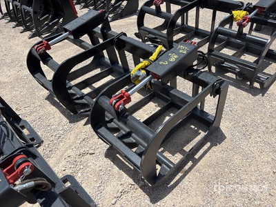 Mid-State 60 in E-Series Root Skid Steer Grapple (Unused)
