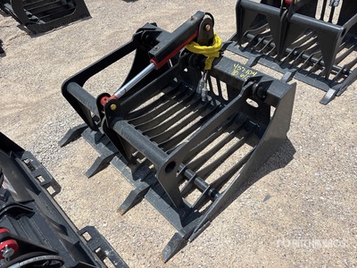 All-Star 48 in Rock w/Teeth Skid Steer Grapple (Unused)