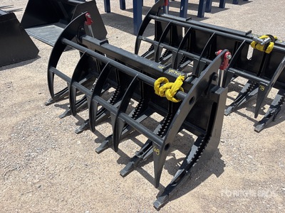 Mid-State 68 in E-Series Skid Steer Root Rake (Unused)