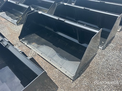 Mid-State 74 in Snow/Litter Skid Steer Bucket (Unused)