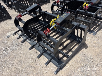 All-Star 78 in Skeleton W/Teeth Skid Steer Grapple (Unused)
