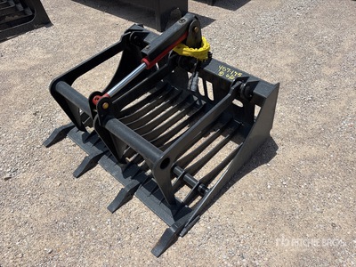 All-Star 48 in Rock w/Teeth Skid Steer Grapple (Unused)