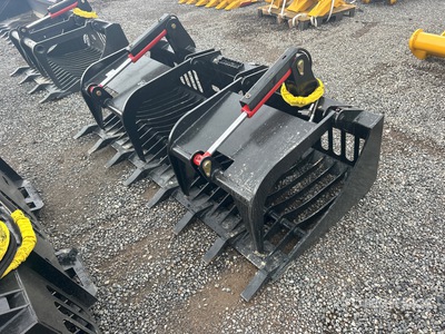 All-Star 80 in Heavy Duty Rock Skid Steer Grapple
