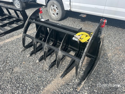 Mid-State 60 in Skid Steer Root Rake (Unused)
