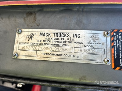 1994 Mack RD688S 6x4 Tipper Truck