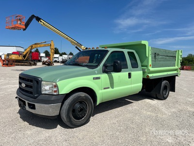 2007 Ford F-350 XL 4x2 Extended Cab Kiepwagen met platte laadvloer