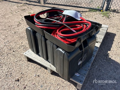 Quantity of (5) 25 ft Booster Cables (Unused)