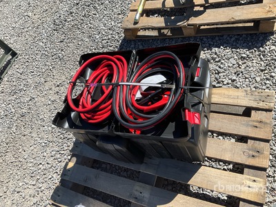 Quantity of (5) 25 ft Booster Cables その他 - 店舗 & 倉庫 (Unused)