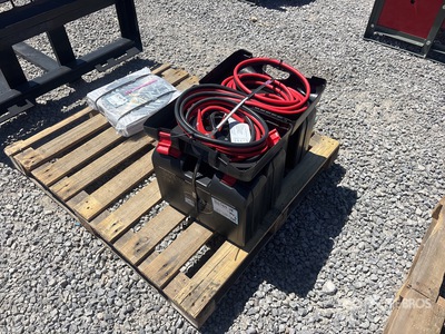 Quantity of (5) 25 ft Booster Cables (Unused)