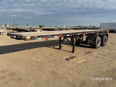 2008 Titan 28 ft B-Train Pup Flatbed Trailer
