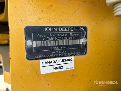 2019 John Deere 644K Wheel Loader