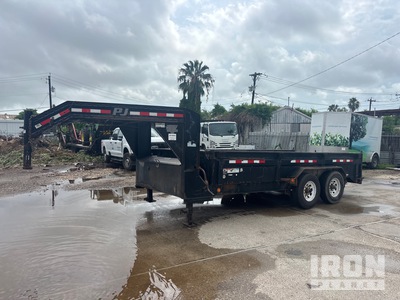 2017 (unverified) PJ Trailers 16 ft T/A Gooseneck Dump Utility Trailer