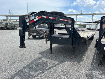 2017 PJ 40 ft T/A Gooseneck Flatbed Trailer