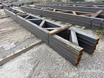 Quantity of (5) 18 in x 20 ft Metal Trusses (Unused)
