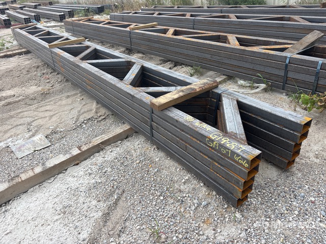 Quantity of (5) 18 in x 20 ft Metal Trusses (Unused)