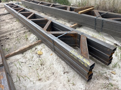 Quantity of (5) 18 in x 20 ft Metal Trusses (Unused)