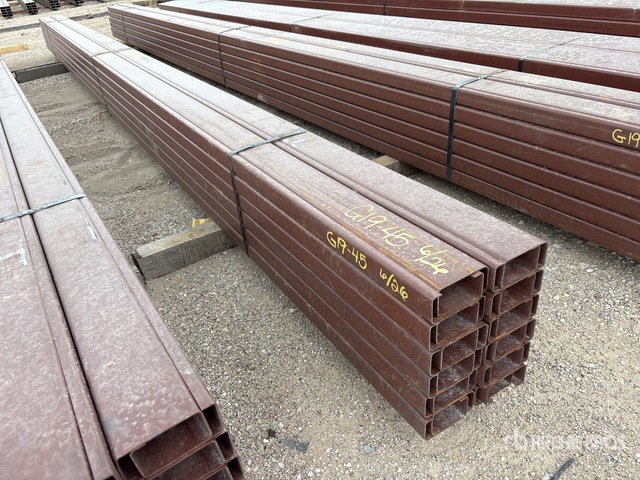Quantity of (24) 4 in x 20 ft Metal C-Purlin (Unused)