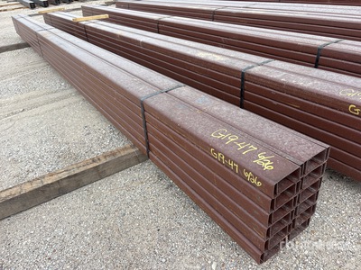 Quantity of (24) 4 in x 20 ft Metal C-Purlin Varios metales (Unused)