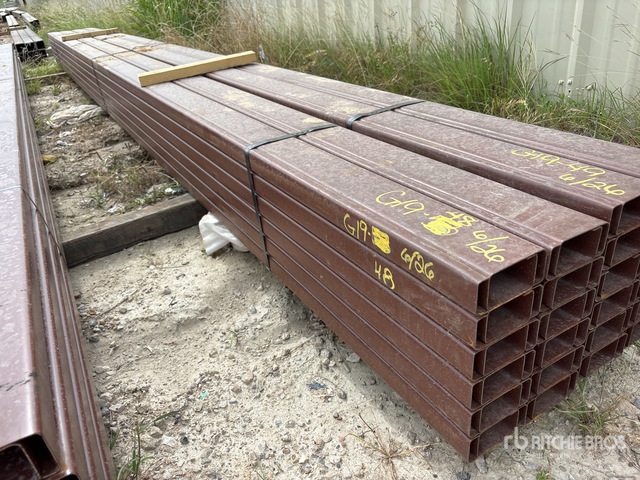 Quantity of (24) 4 in x 20 ft Metal C-Purlin (Unused)