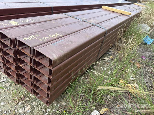 Quantity of (24) 4 in x 20 ft Metal C-Purlin (Unused)