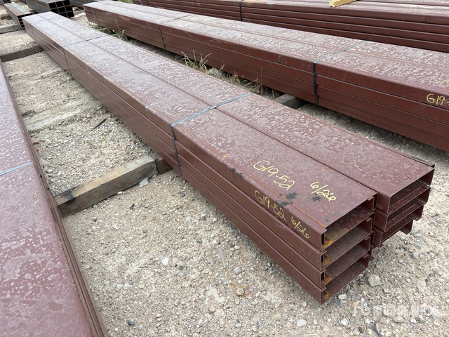 Quantity of (16) 8 in x 20 ft Metal C-Purlin (Unused)