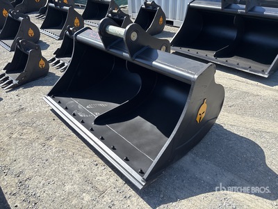 Trojan 200CL 72 in Cleanup Excavator Bucket - Fits 80mm Cat 320/321/323, Hyundai R210 Komatsu PC200/220, Deere 160/200/225 Kobelco SK210, Case 210/225, Doosan DX225
