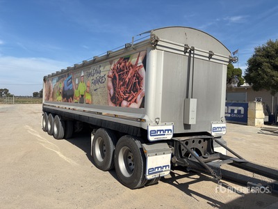 2018 BTE 5/Axle Dog End Dump Trailer