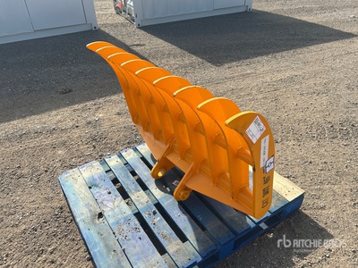 2026 GIYI 45 in Excavator Rake - Fits Cat 307 (Unused)